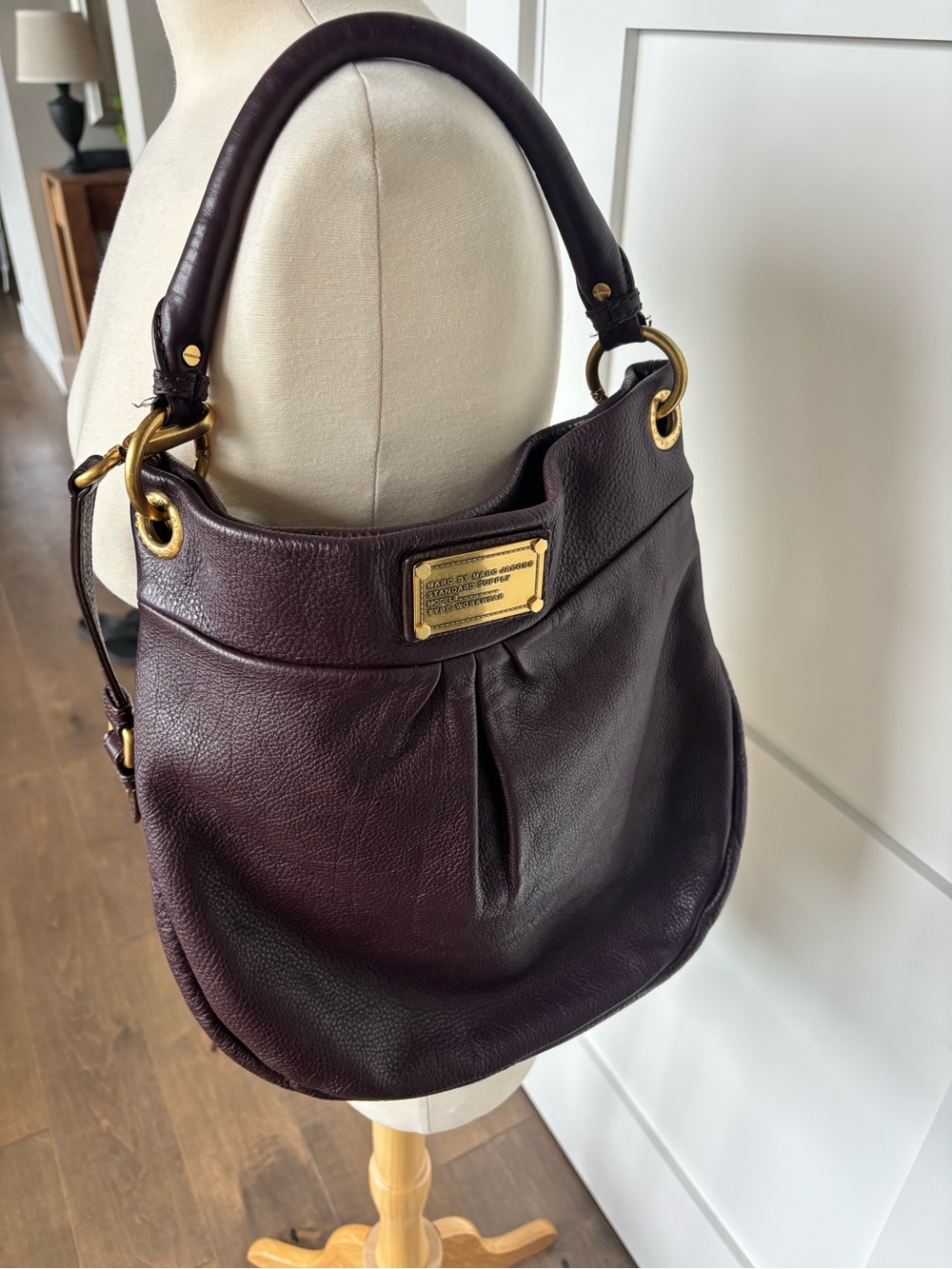 Marc by Marc Jacobs Hillier Hobo Shoulder Bag - Dark Plum